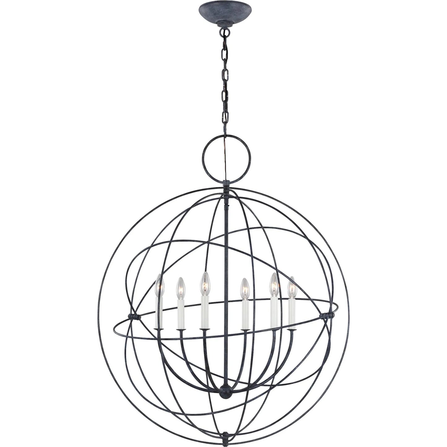 002 SI-2234188 | Primary Silo | Bayberry Large Pendant by Visual Comfort & Co. in weathered galvanized. Made from steel in a unique style.