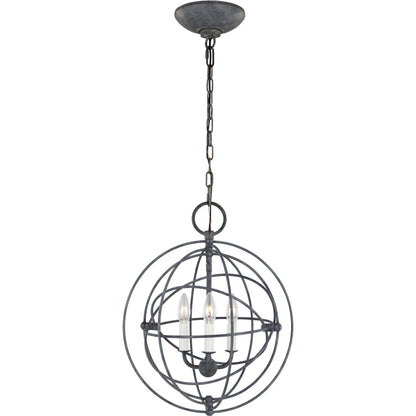 Bayberry Small Pendant by Visual Comfort & Co. in weathered galvanized. Made from steel in a unique style.