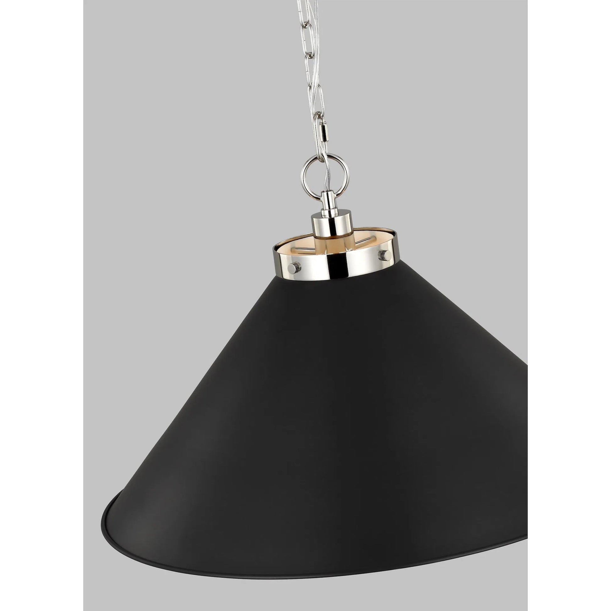 Wellfleet Wide Cone Pendant by Visual Comfort & Co.. Made from steel in a unique style.