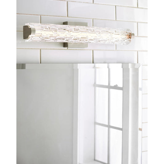 Cutler 24" Staggered Glass LED Vanity by Visual Comfort & Co.. Made from steel in a unique style.