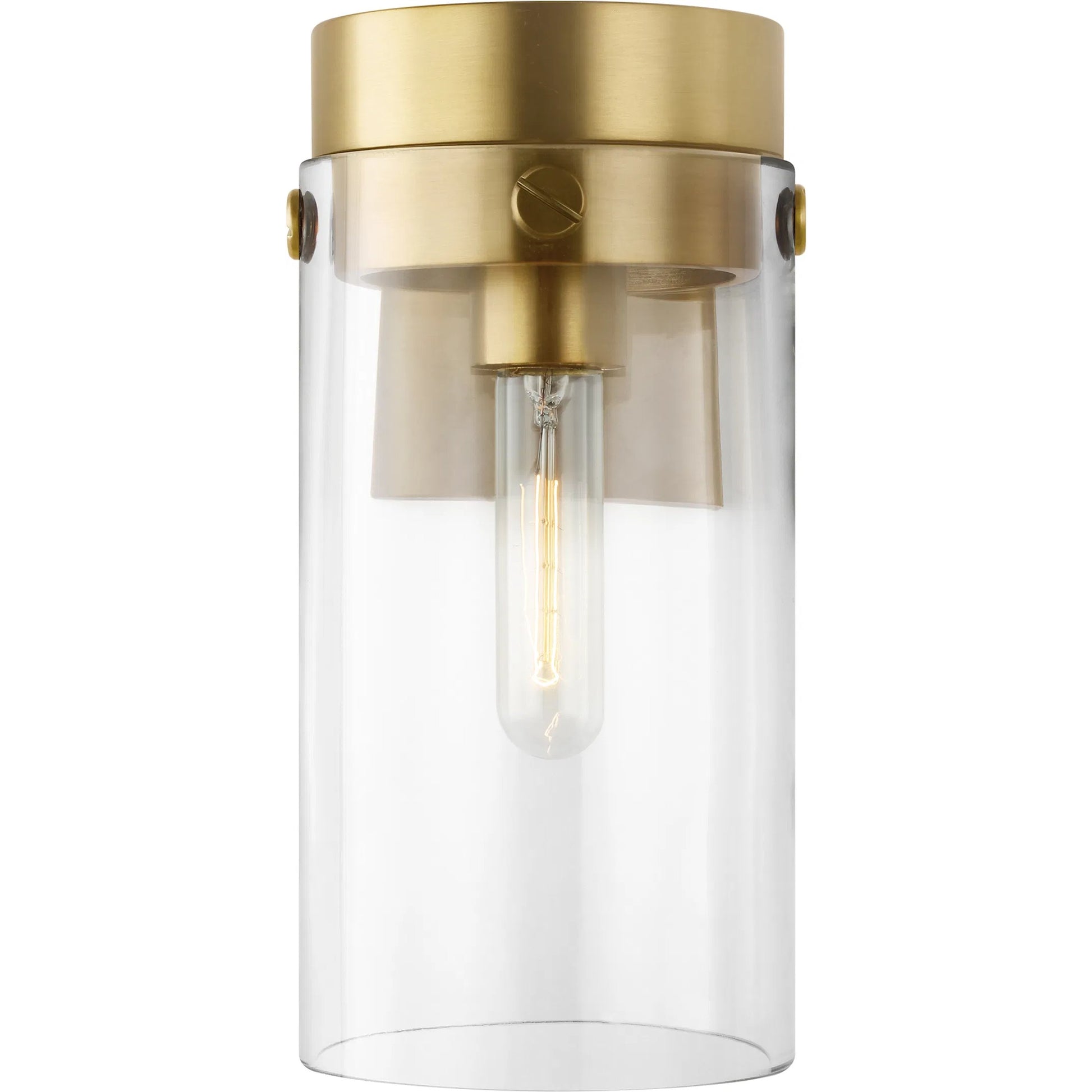 Garrett Sconce by Visual Comfort & Co. in polished nickel. Made from steel in a unique style.