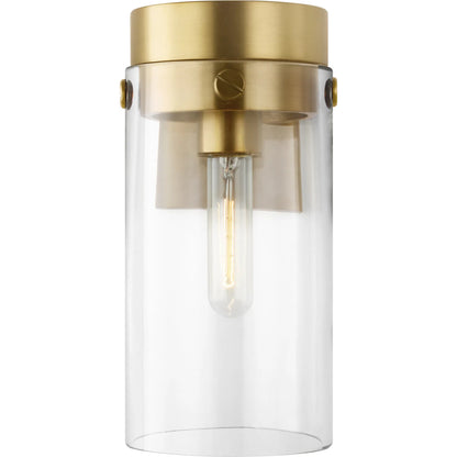 Garrett Sconce by Visual Comfort & Co. in polished nickel. Made from steel in a unique style.