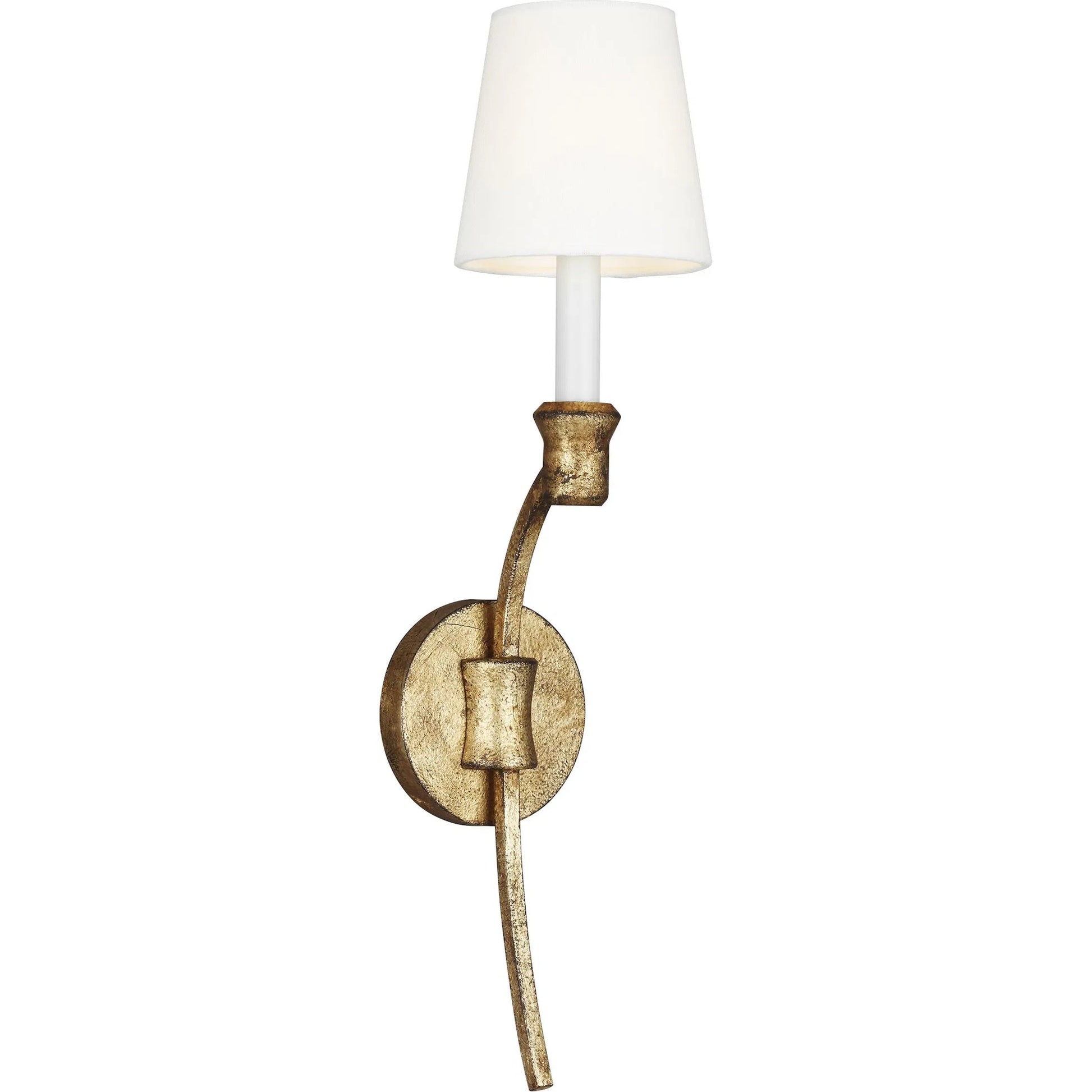 Westerly Sconce by Visual Comfort & Co. in antique gild. Made from steel in a unique style.