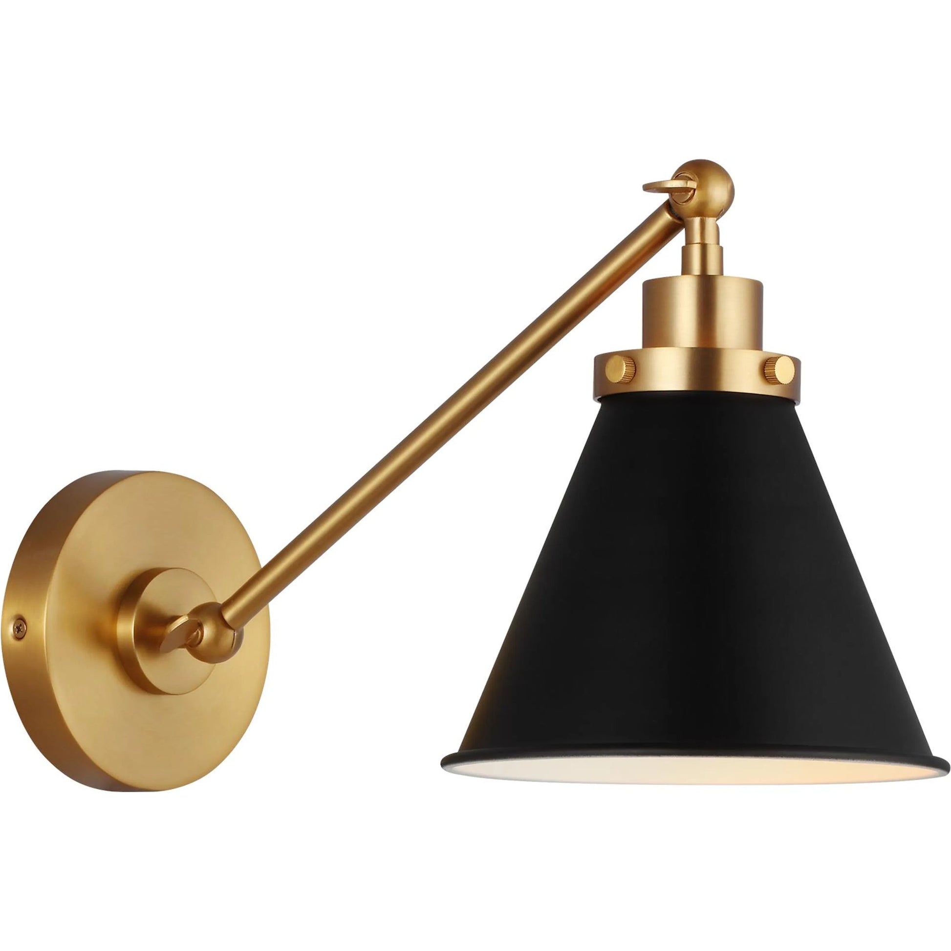 Wellfleet Single Arm Cone Task Sconce by Visual Comfort & Co.. Made from steel in a unique style.