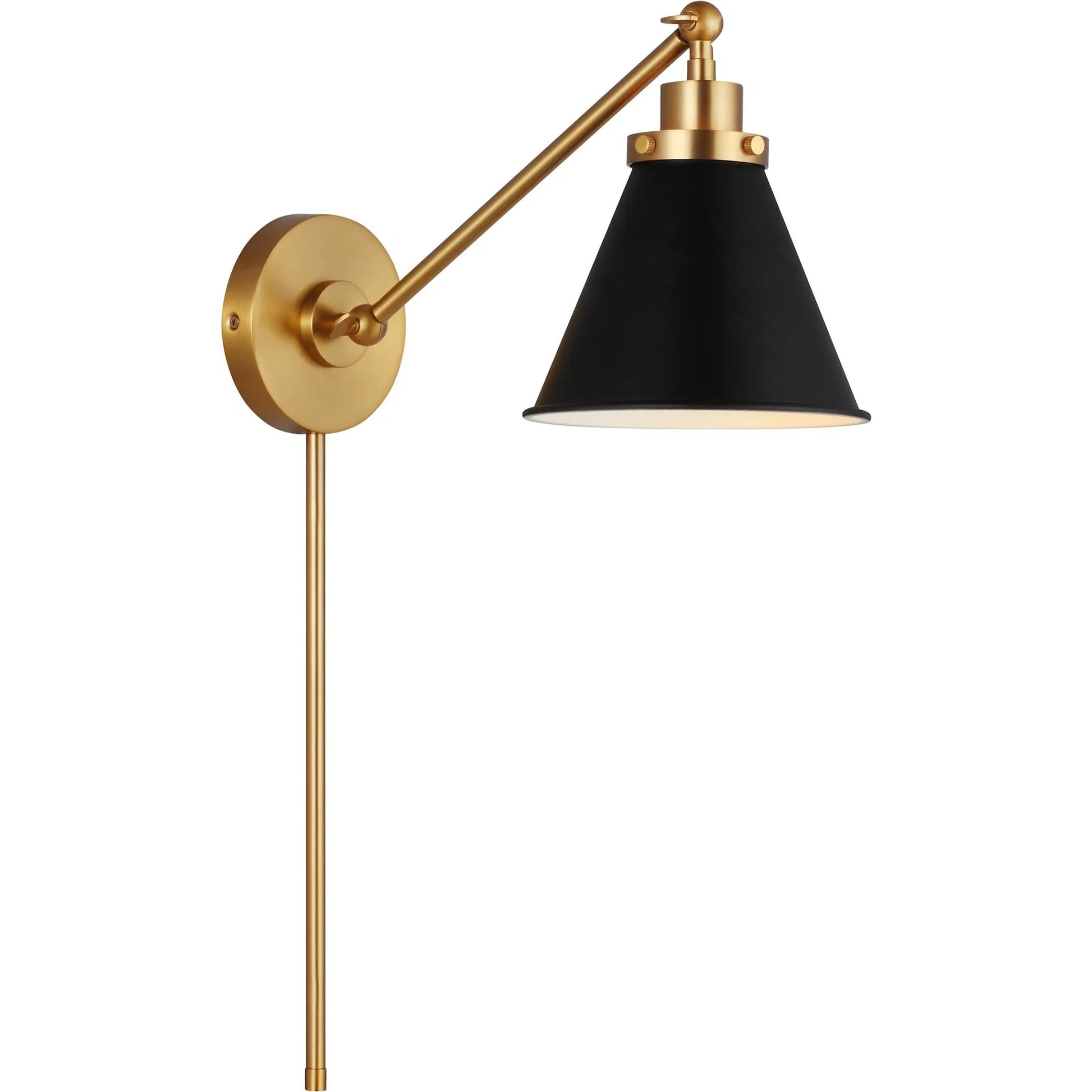 Wellfleet Single Arm Cone Task Sconce by Visual Comfort & Co.. Made from steel in a unique style.