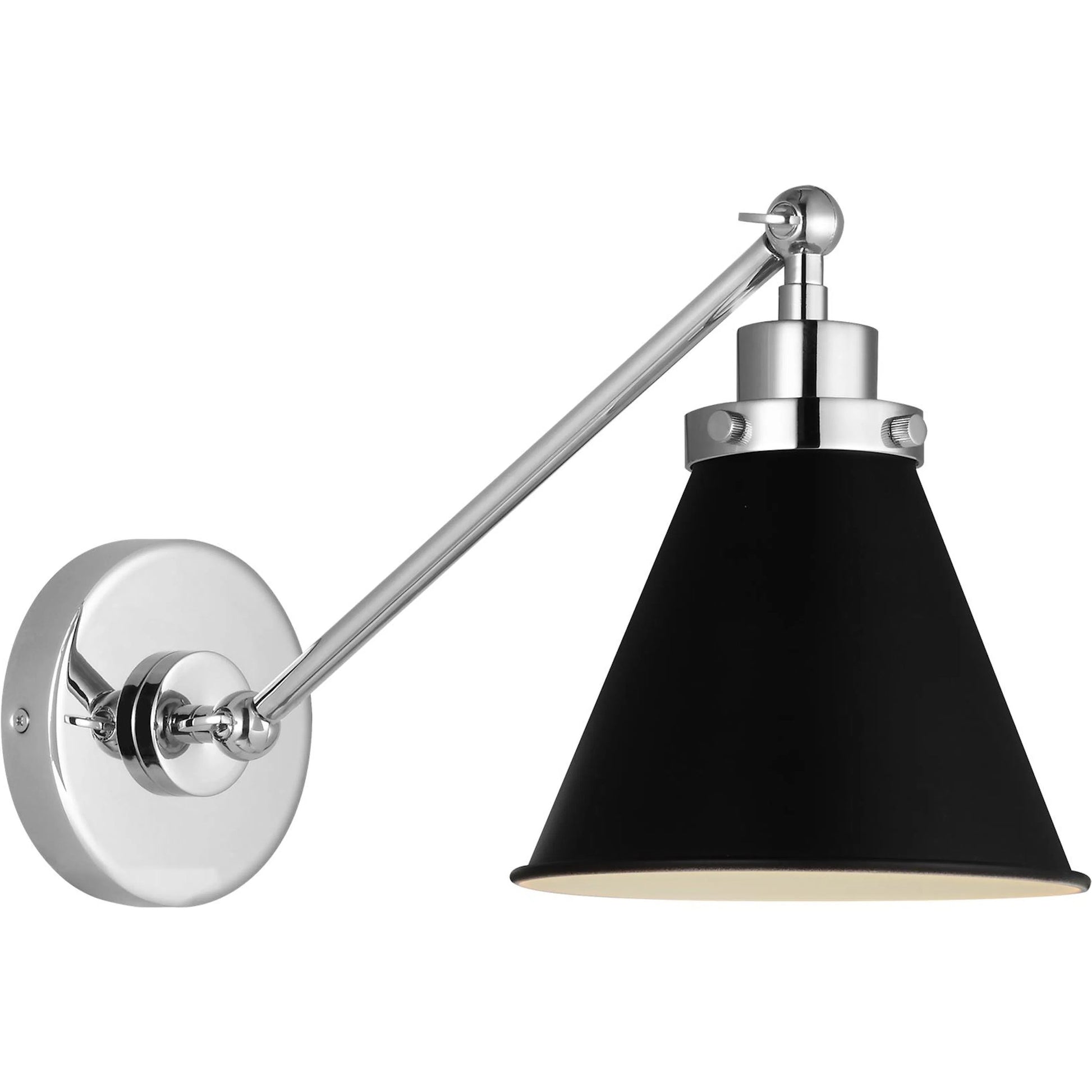 Wellfleet Single Arm Cone Task Sconce by Visual Comfort & Co.. Made from steel in a unique style.