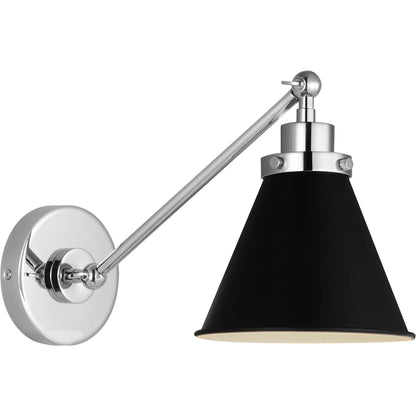 Wellfleet Single Arm Cone Task Sconce by Visual Comfort & Co.. Made from steel in a unique style.
