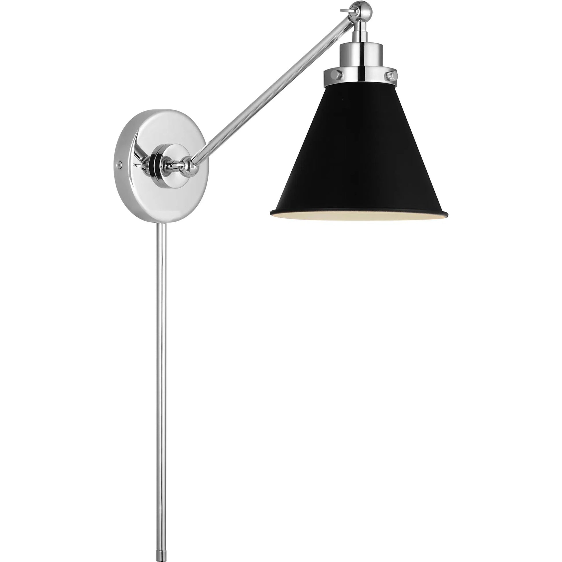 Wellfleet Single Arm Cone Task Sconce by Visual Comfort & Co.. Made from steel in a unique style.