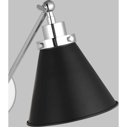 Wellfleet Single Arm Cone Task Sconce by Visual Comfort & Co.. Made from steel in a unique style.