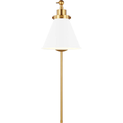 Wellfleet Single Arm Cone Task Sconce by Visual Comfort & Co.. Made from steel in a unique style.