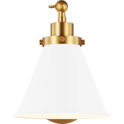 Wellfleet Single Arm Cone Task Sconce by Visual Comfort & Co.. Made from steel in a unique style.