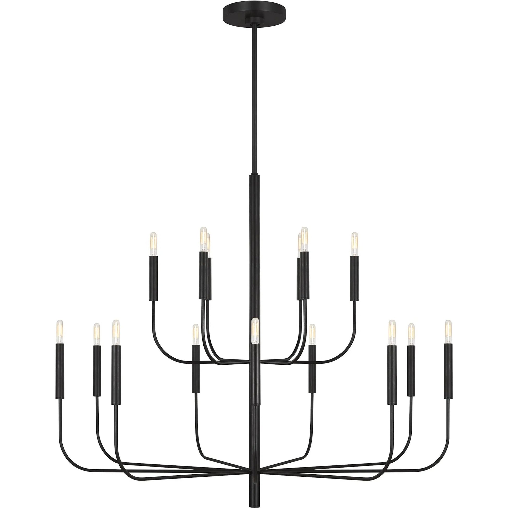 Brianna Large Two-Tier Chandelier by Visual Comfort & Co.. Made from steel in a modern style.