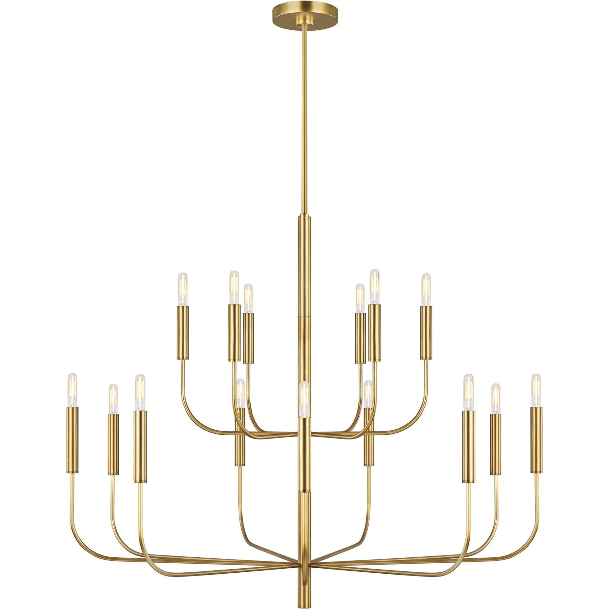 Brianna Large Two-Tier Chandelier by Visual Comfort & Co.. Made from steel in a modern style.