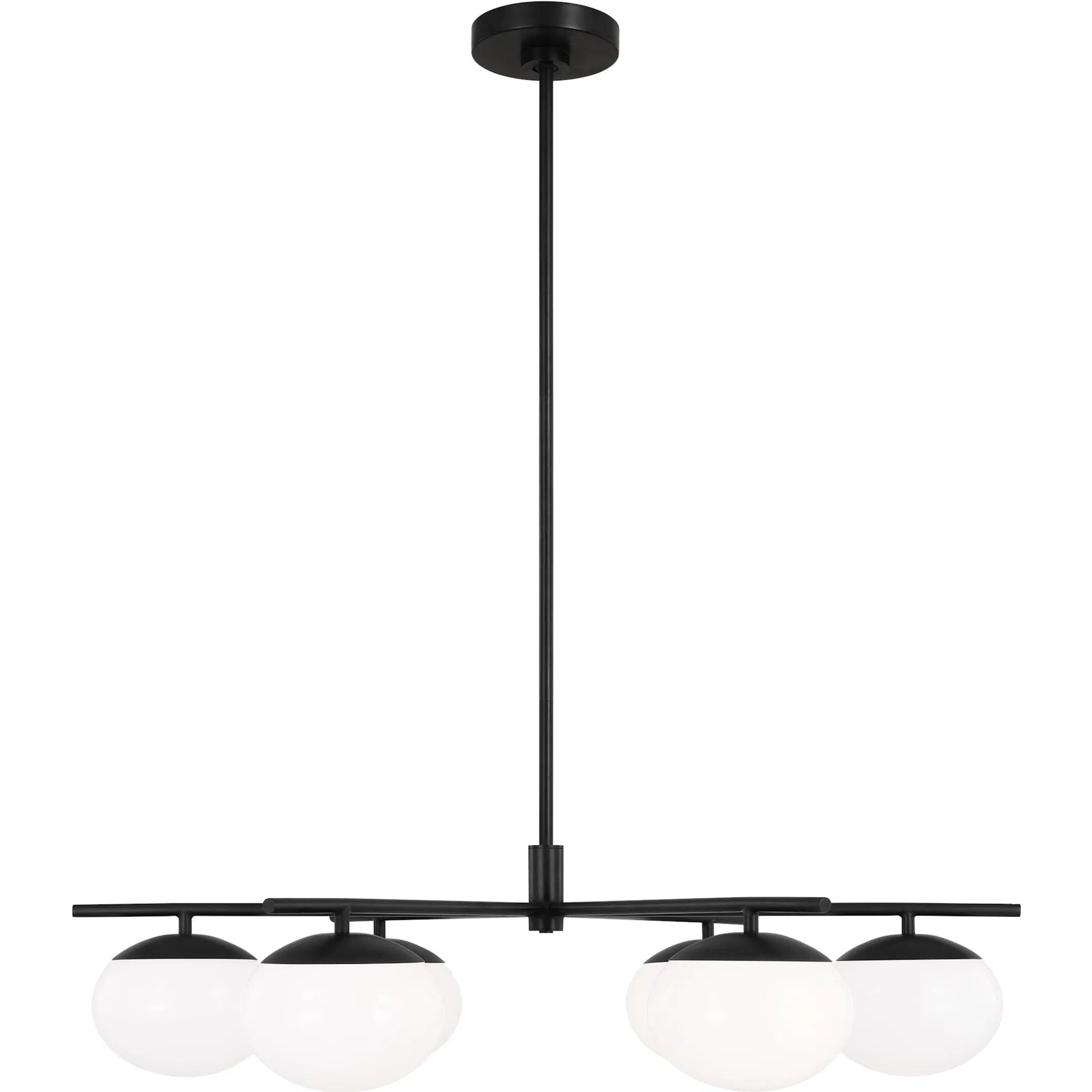 Lune Large Chandelier by Visual Comfort & Co.. Made from steel in a unique style.
