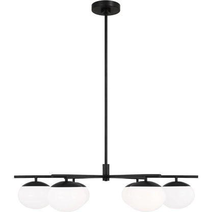 Lune Large Chandelier by Visual Comfort & Co.. Made from steel in a unique style.