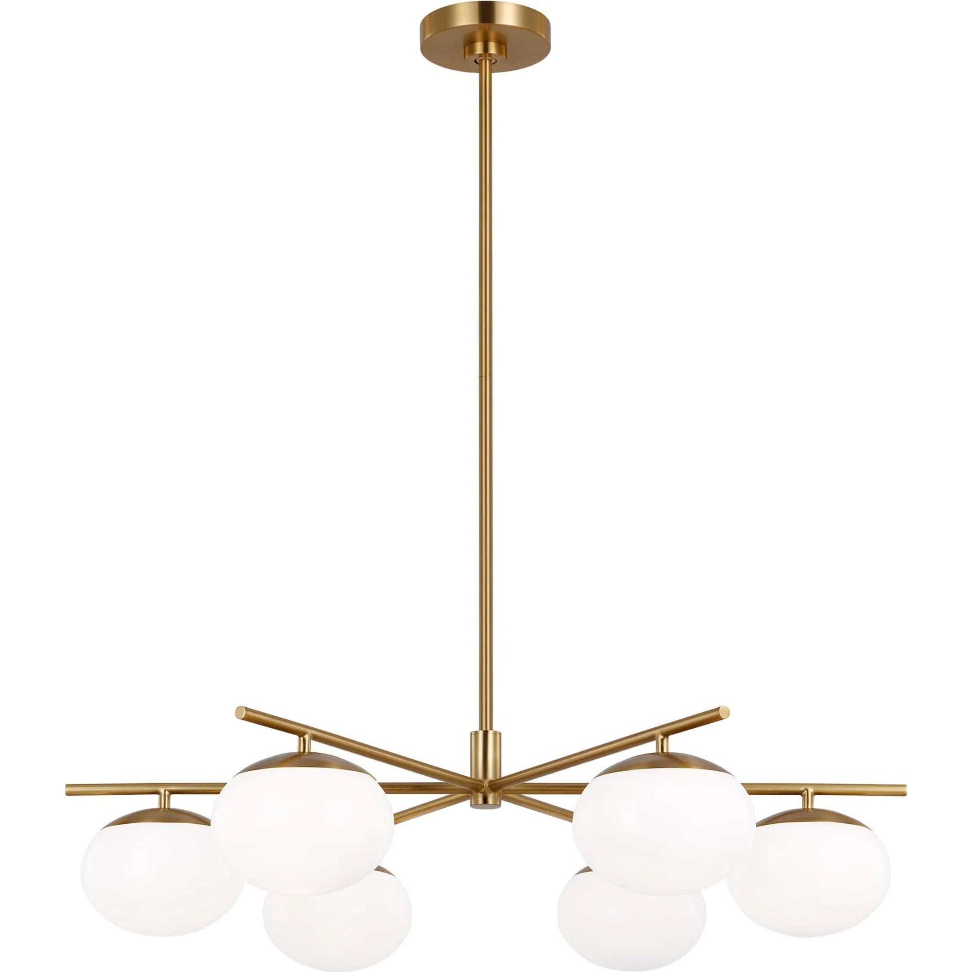Lune Large Chandelier by Visual Comfort & Co.. Made from steel in a unique style.