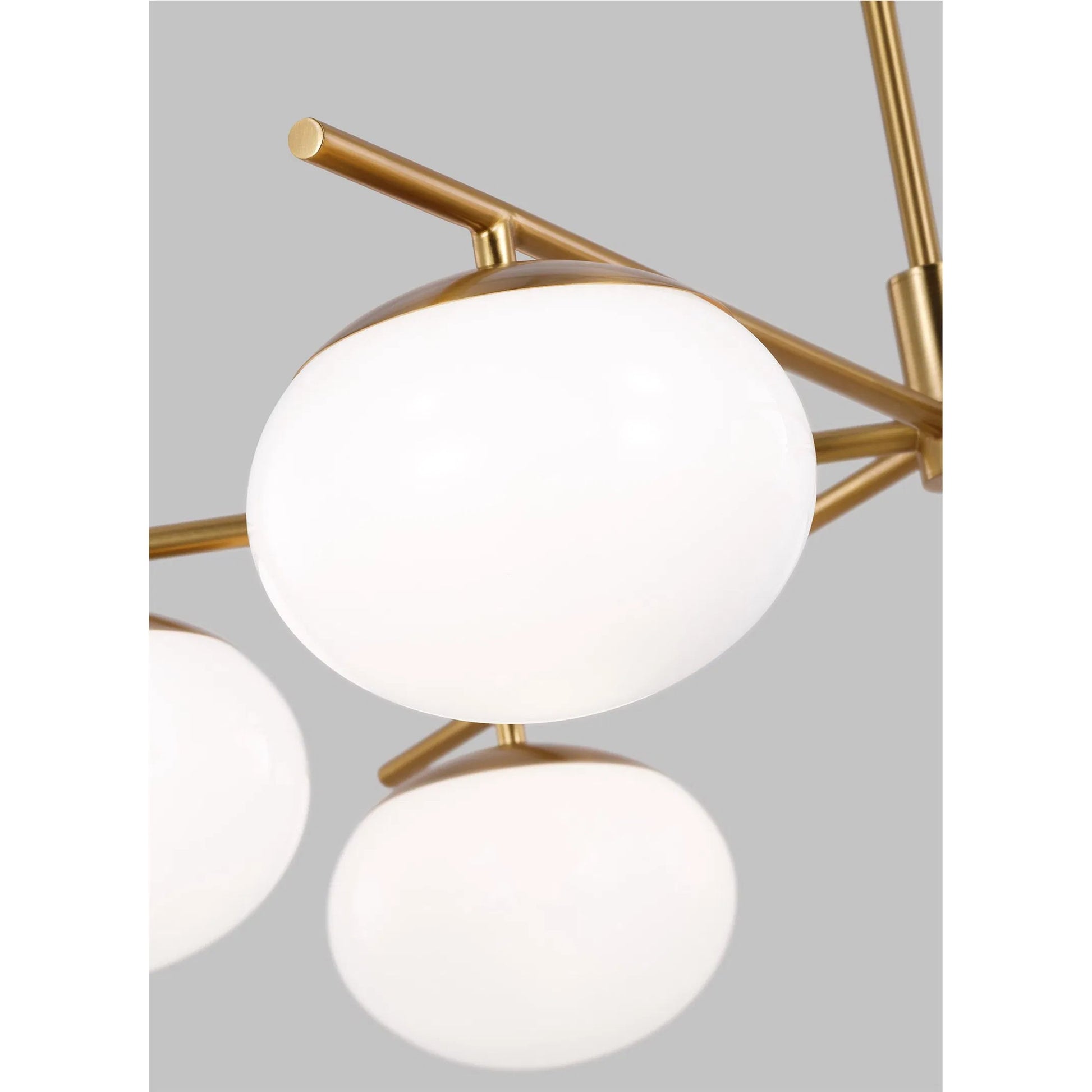 Lune Large Chandelier by Visual Comfort & Co.. Made from steel in a unique style.