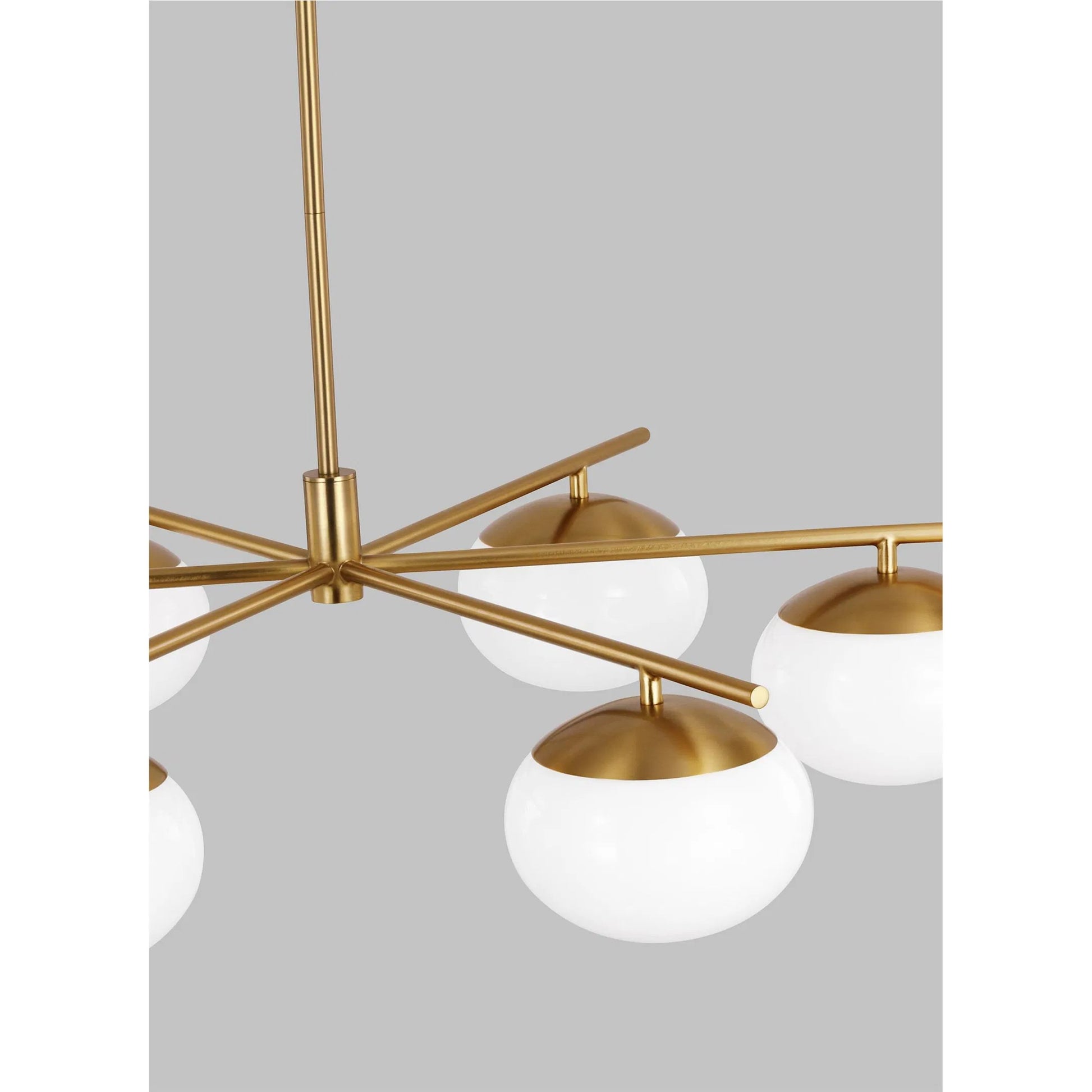 Lune Large Chandelier by Visual Comfort & Co.. Made from steel in a unique style.