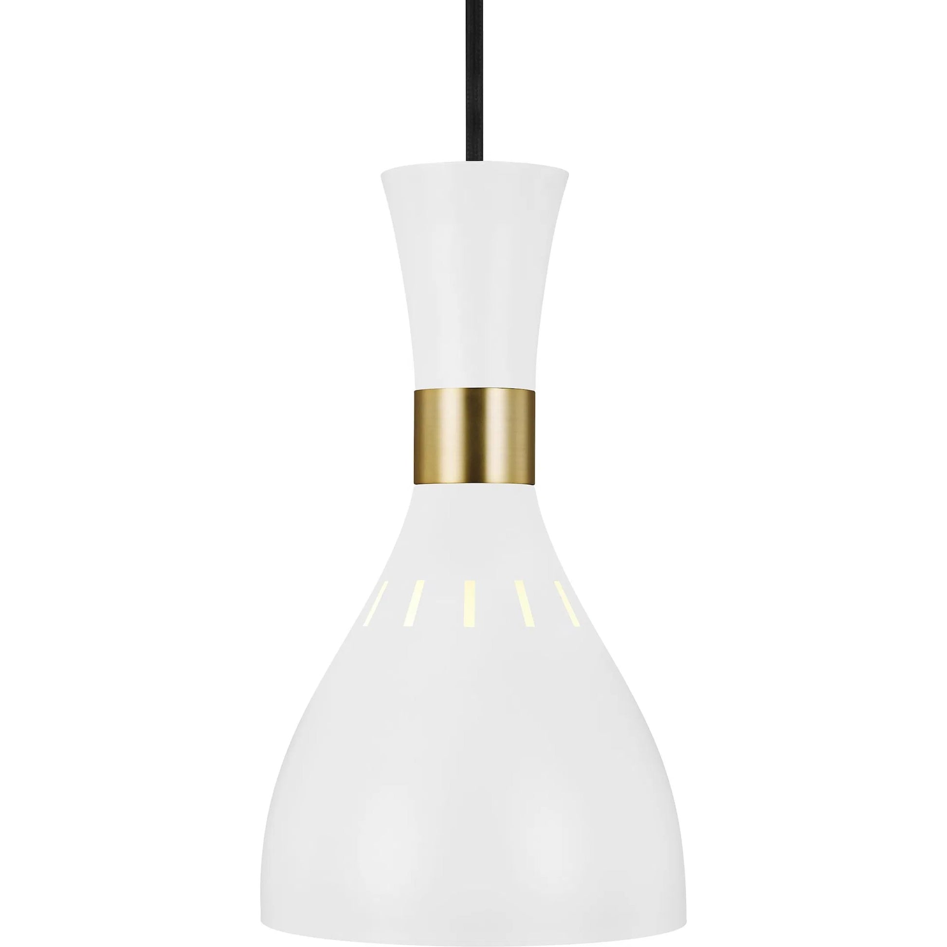 Joan Mini-Pendant by Generation Lighting in midnight black. Made from steel in a modern style.