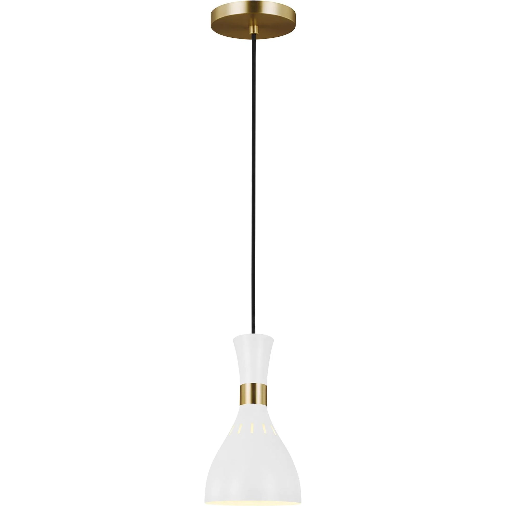Joan Mini-Pendant by Generation Lighting in midnight black. Made from steel in a modern style.