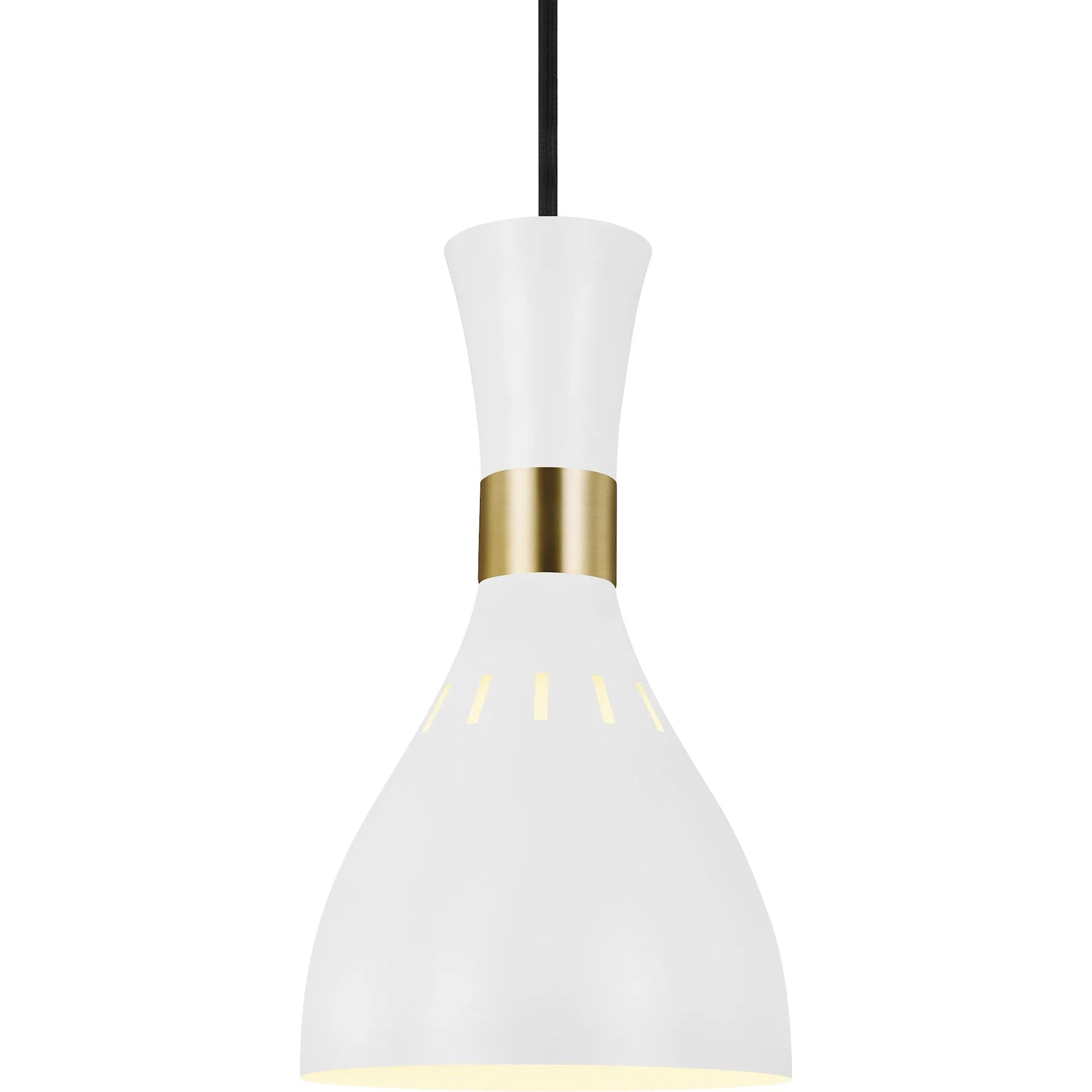 Joan Mini-Pendant by Generation Lighting in midnight black. Made from steel in a modern style.