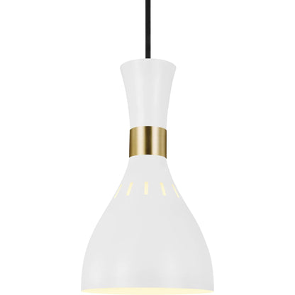 Joan Mini-Pendant by Generation Lighting in midnight black. Made from steel in a modern style.