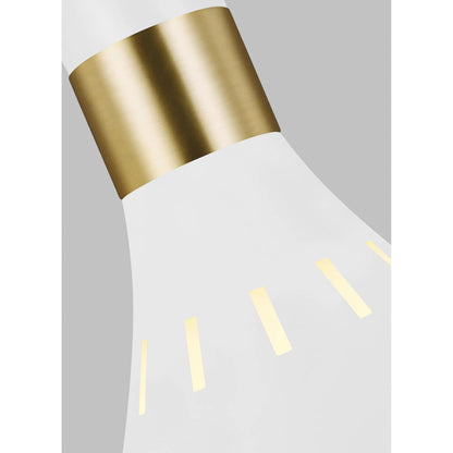 Joan Mini-Pendant by Generation Lighting in midnight black. Made from steel in a modern style.