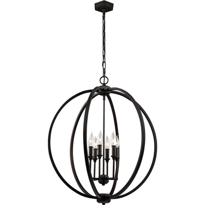 Corinne Globe Pendant by Generation Lighting in polished nickel. Made from unique in a modern style.