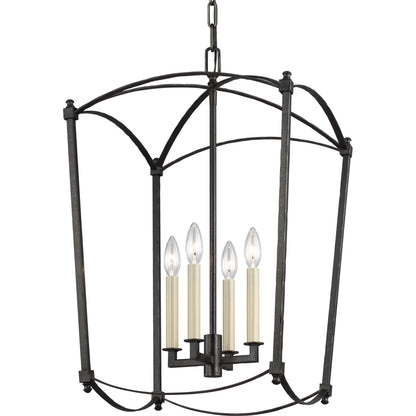 Thayer Lantern by Generation Lighting. Made from steel in a transitional style.