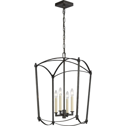 Thayer Lantern by Generation Lighting. Made from steel in a transitional style.