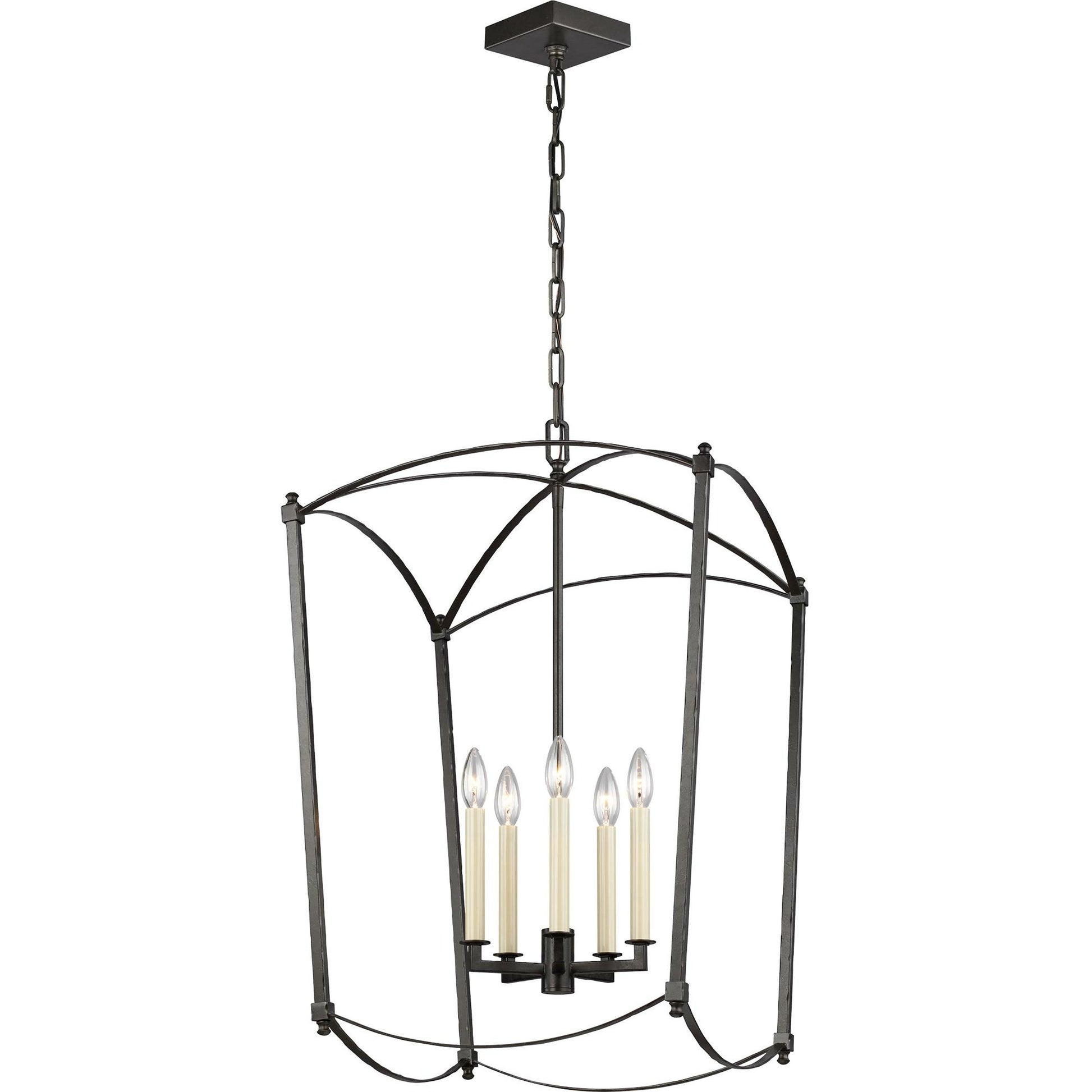 Thayer Lantern by Generation Lighting. Made from steel in a transitional style.