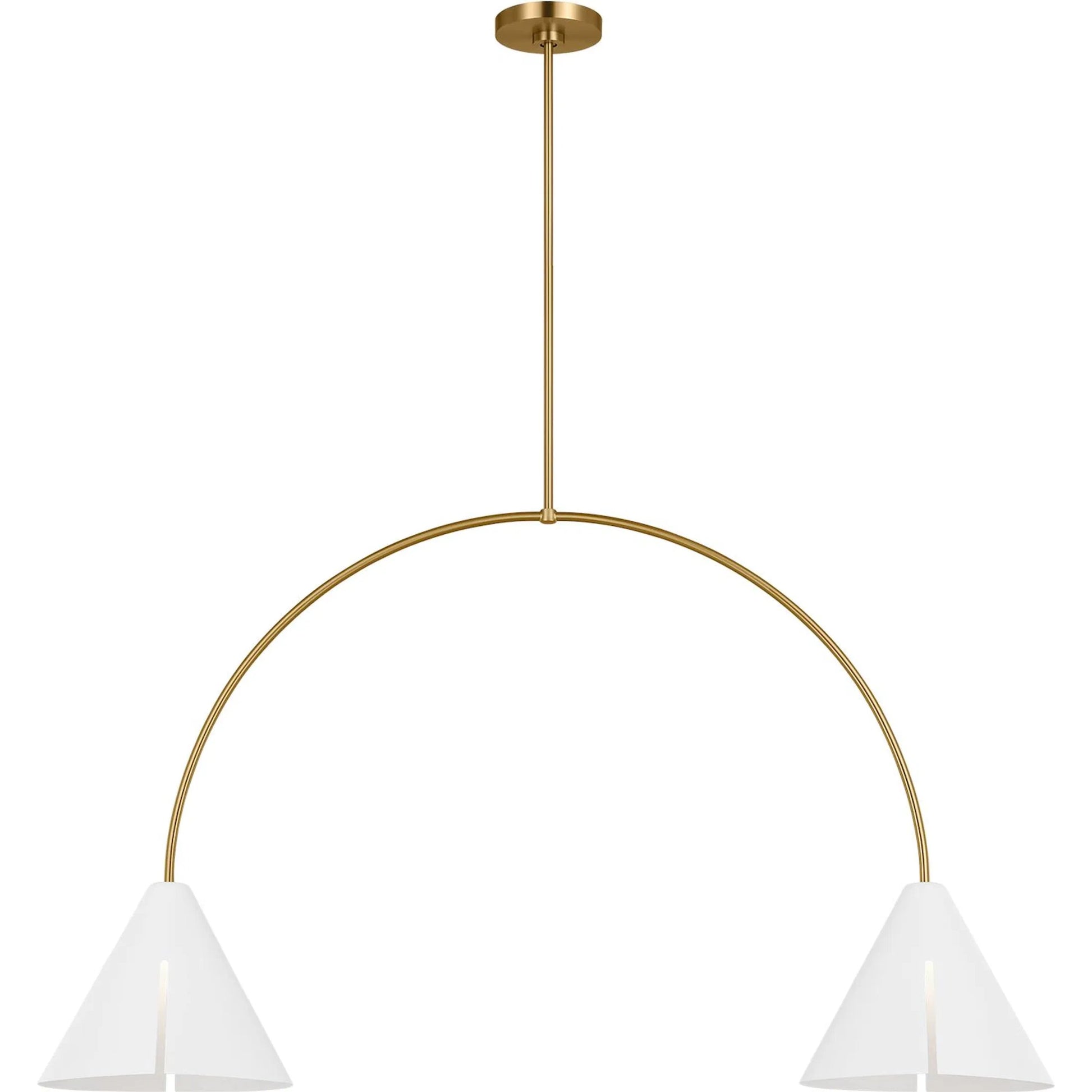 Cambre Large Linear Chandelier by Visual Comfort & Co.. Made from steel in a unique style.