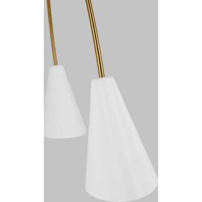 Cambre Large Linear Chandelier by Visual Comfort & Co.. Made from steel in a unique style.
