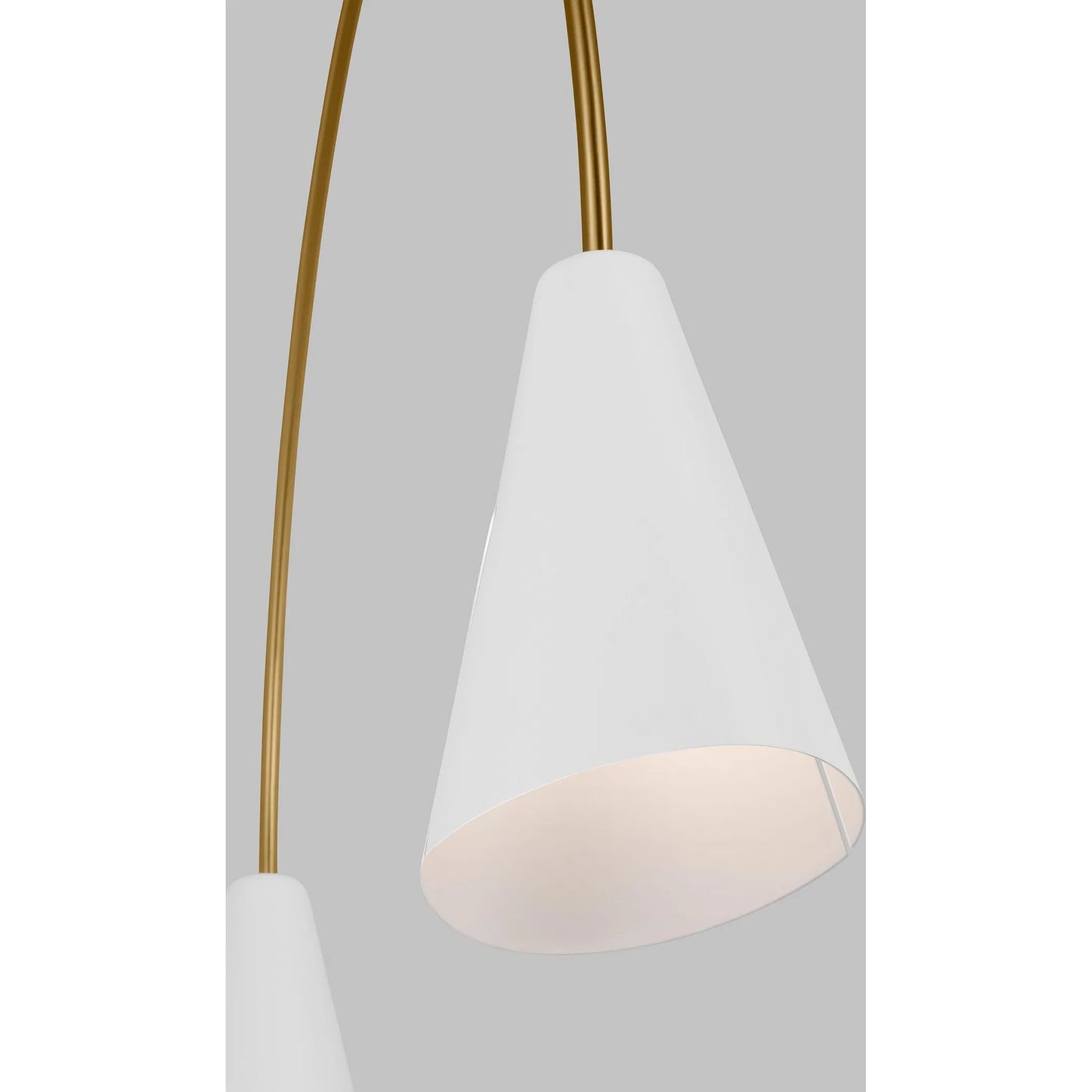 006 SI-2234882 | Closeup | Cambre Large Linear Chandelier by Visual Comfort & Co.. Made from steel in a unique style.