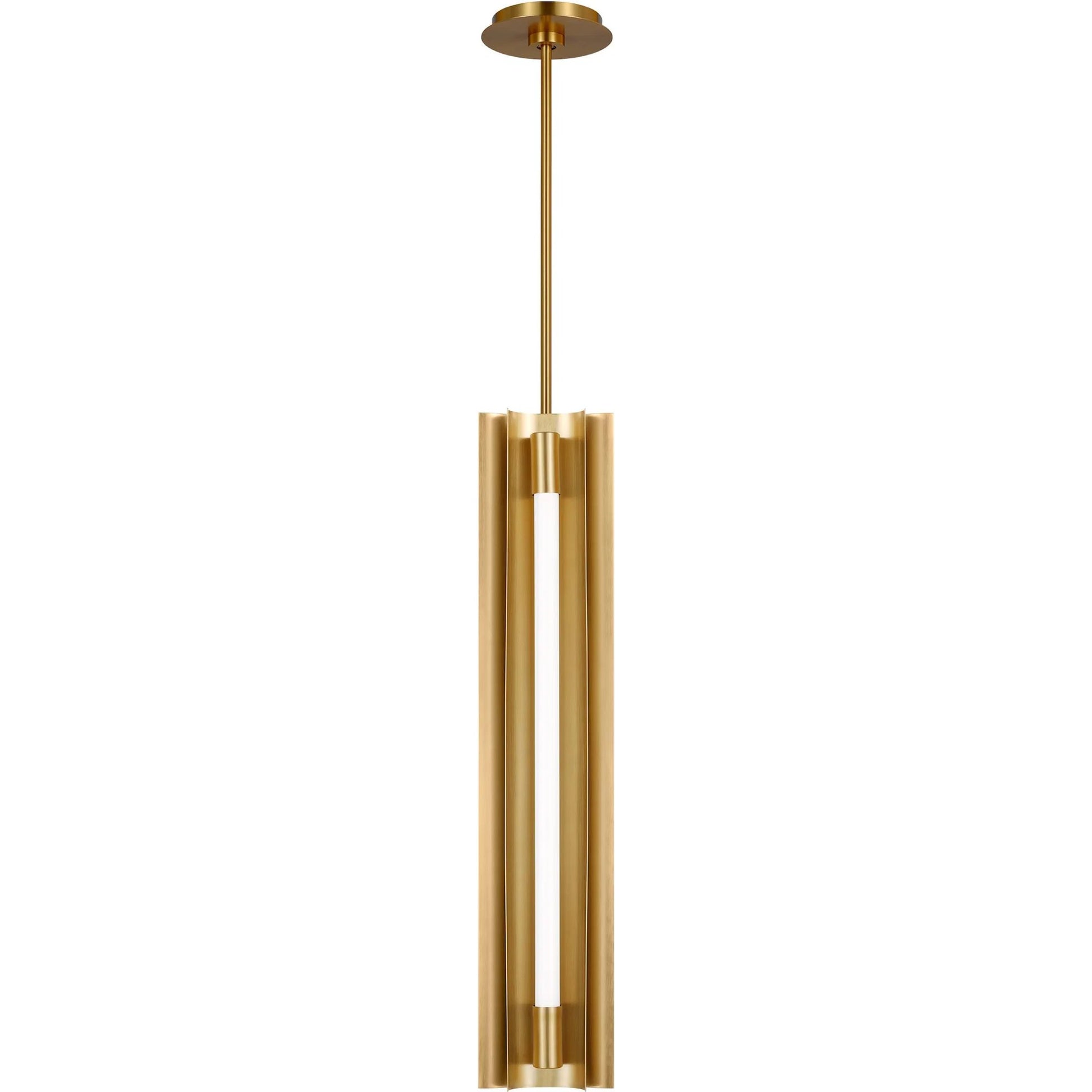 Carson Four Light Narrow Pendant by Visual Comfort & Co.. Made from steel in a unique style.
