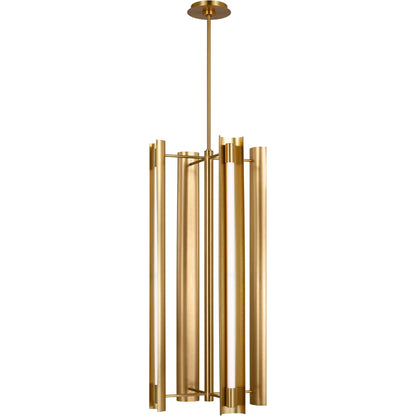 Carson Four Light Tall Pendant by Visual Comfort & Co.. Made from steel in a modern style.
