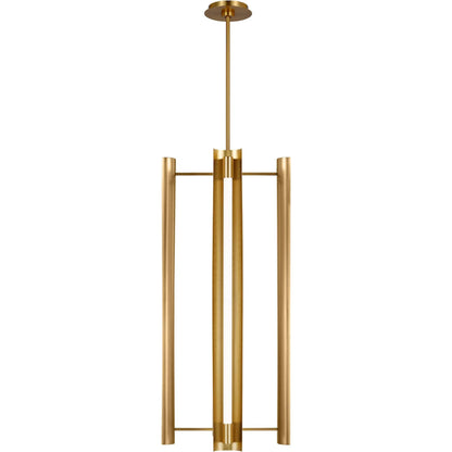 Carson Four Light Tall Pendant by Visual Comfort & Co.. Made from steel in a modern style.