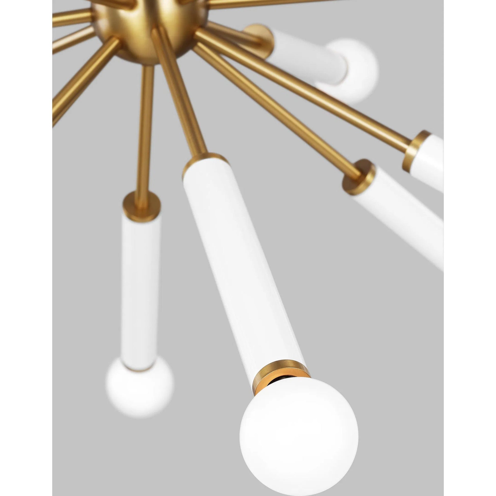 Monroe Down Chandelier by Visual Comfort & Co. in polished nickel. Made from steel in a unique style.