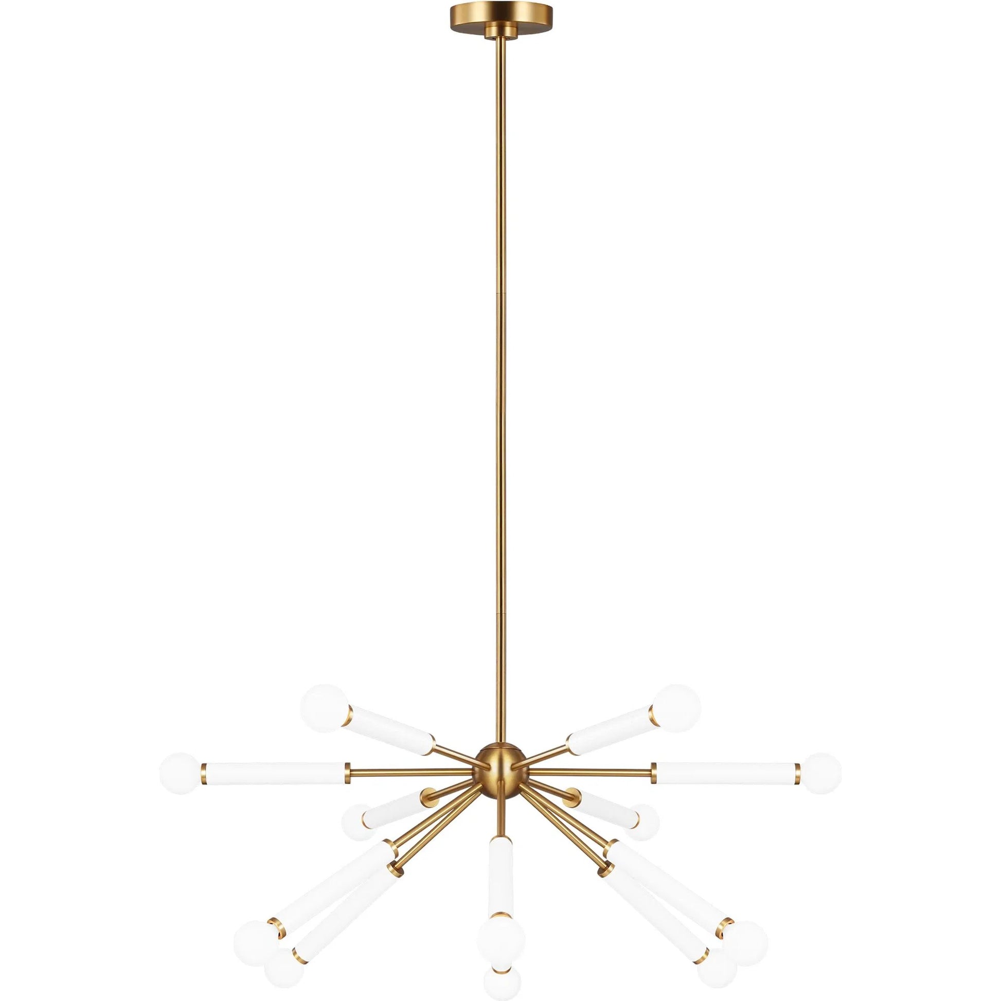 Monroe Down Chandelier by Visual Comfort & Co. in polished nickel. Made from steel in a unique style.