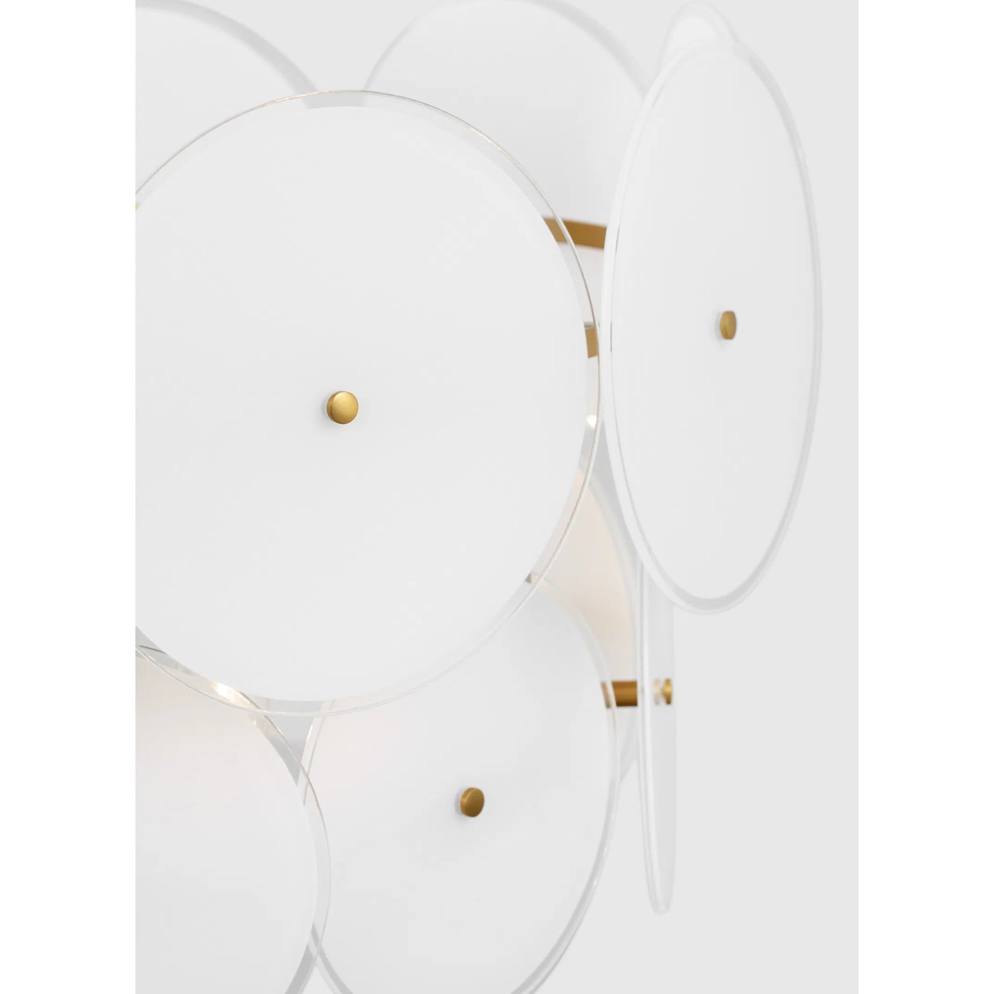 Emery Medium Chandelier by Visual Comfort & Co. in burnished brass. Made from steel in a unique style.