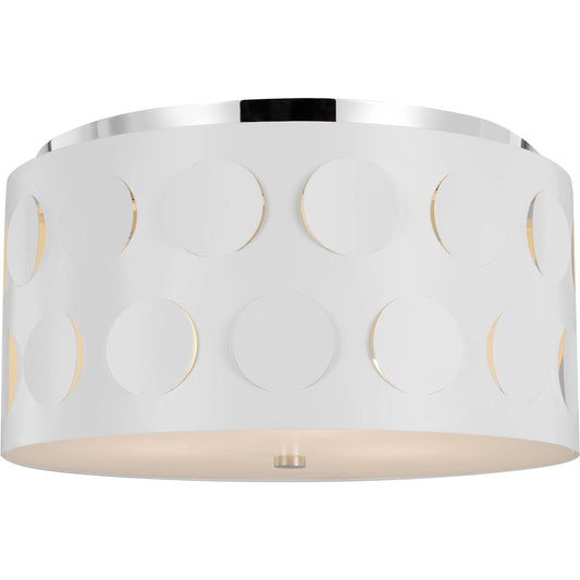 Dottie Medium Flush Mount by Visual Comfort & Co.. Made from steel in a modern style.