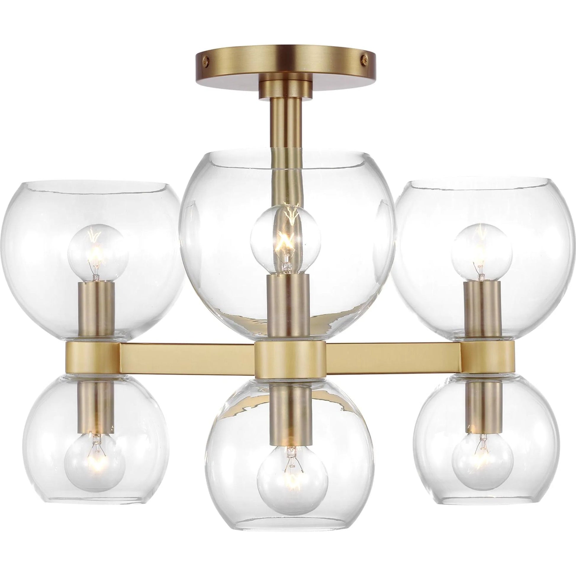 Londyn Semi Flush Mount by Visual Comfort & Co.. Made from steel in a unique style.