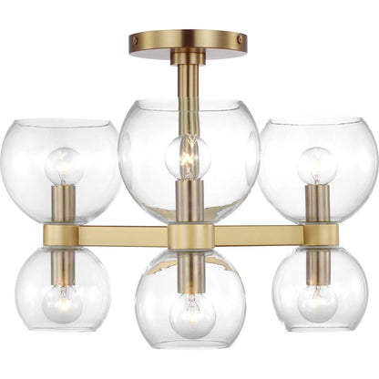 Londyn Semi Flush Mount by Visual Comfort & Co.. Made from steel in a unique style.