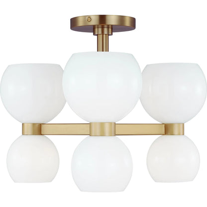 Londyn Semi Flush Mount by Visual Comfort & Co.. Made from steel in a unique style.