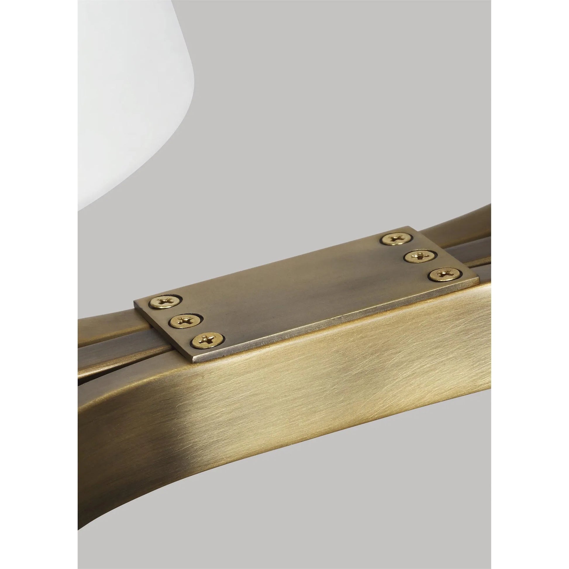 Katie Linear Chandelier by Visual Comfort & Co. in time worn brass. Made from steel in a unique style.
