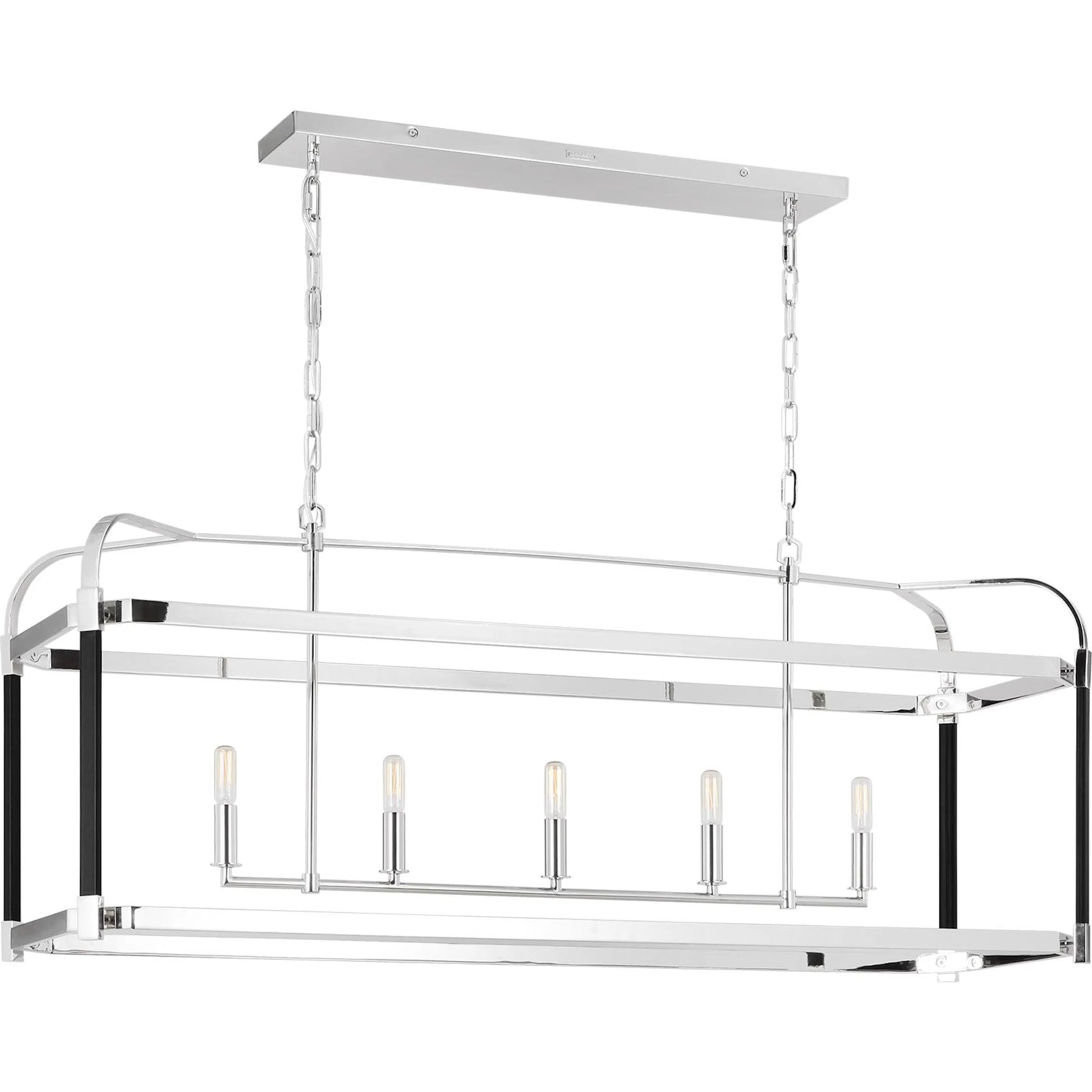 Hadley Linear Chandelier by Visual Comfort & Co.. Made from steel in a modern style.