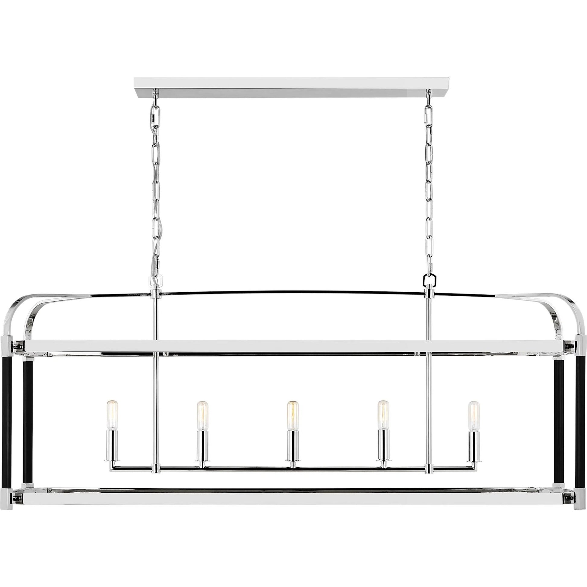 Hadley Linear Chandelier by Visual Comfort & Co.. Made from steel in a modern style.