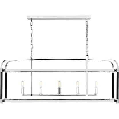 Hadley Linear Chandelier by Visual Comfort & Co.. Made from steel in a modern style.