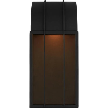 Veronica Medium Wall Lantern by Visual Comfort & Co. in textured black. Made from stonestrong in a unique style.