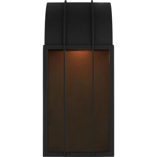 Veronica Medium Wall Lantern by Visual Comfort & Co. in textured black. Made from stonestrong in a unique style.